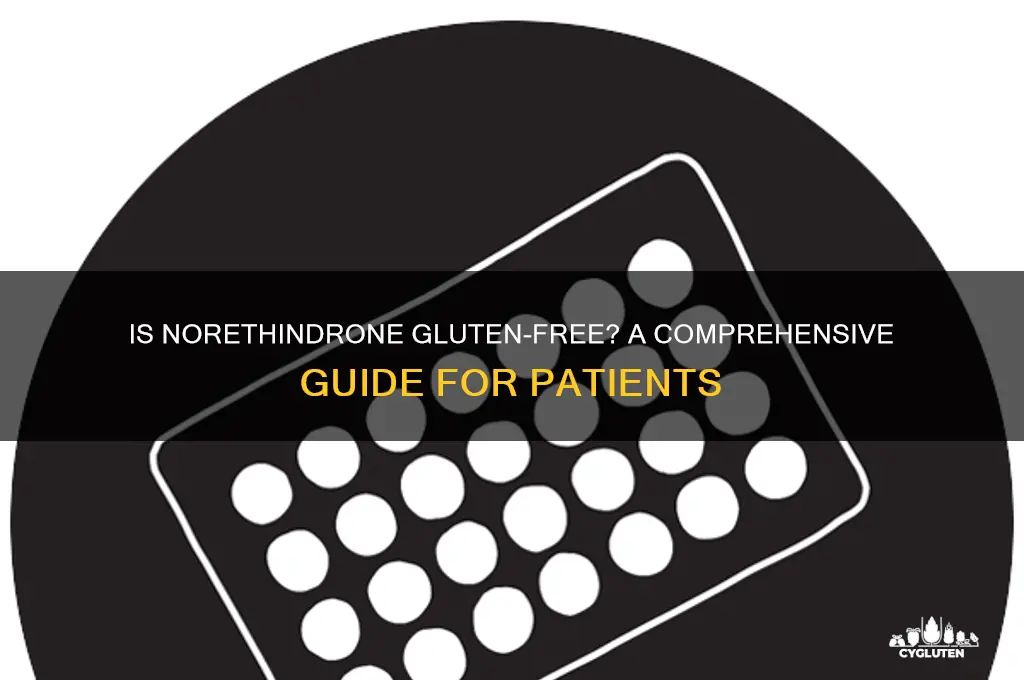 is norethindrone gluten free
