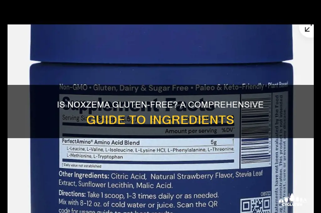 is noxzema gluten free