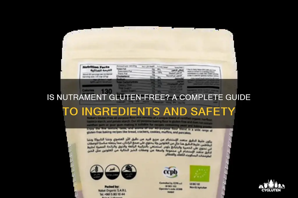 is nutrament gluten free