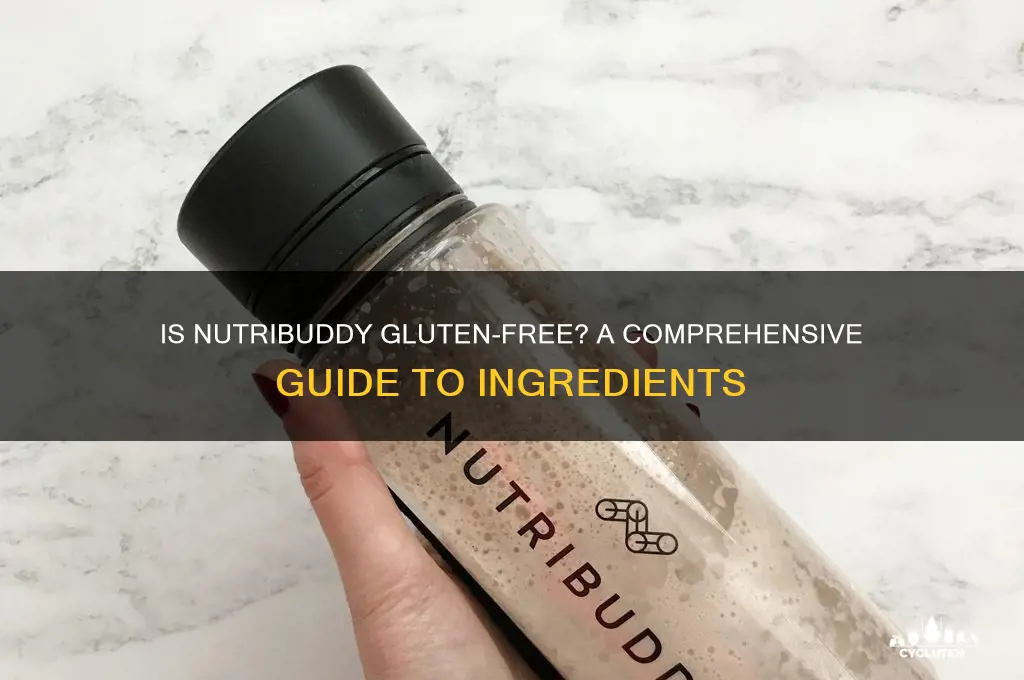 is nutribuddy gluten free