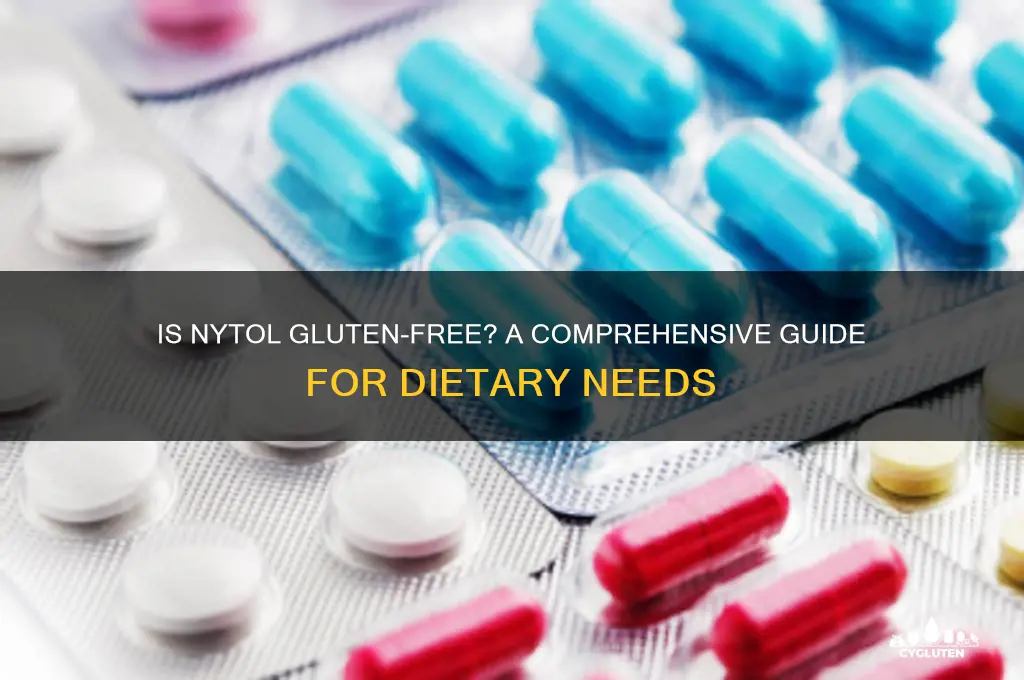 is nytol gluten free