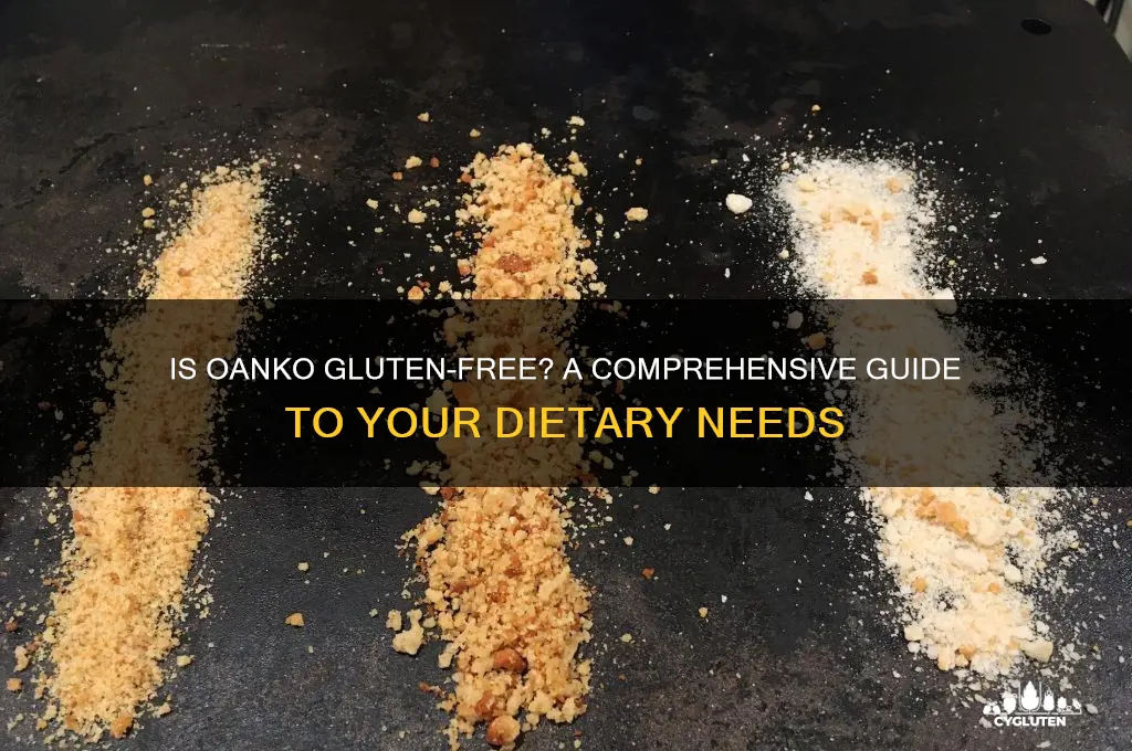 is oanko gluten free