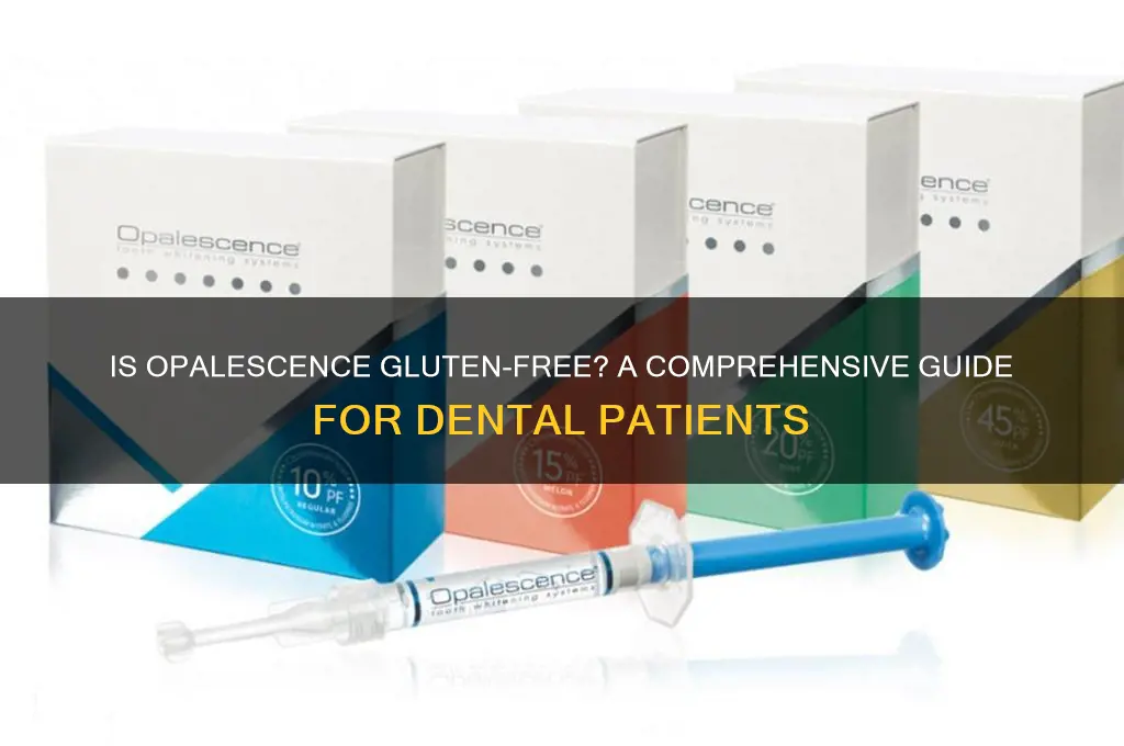 is opalescence gluten free