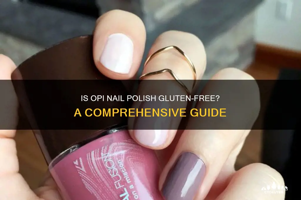 is opi gluten free