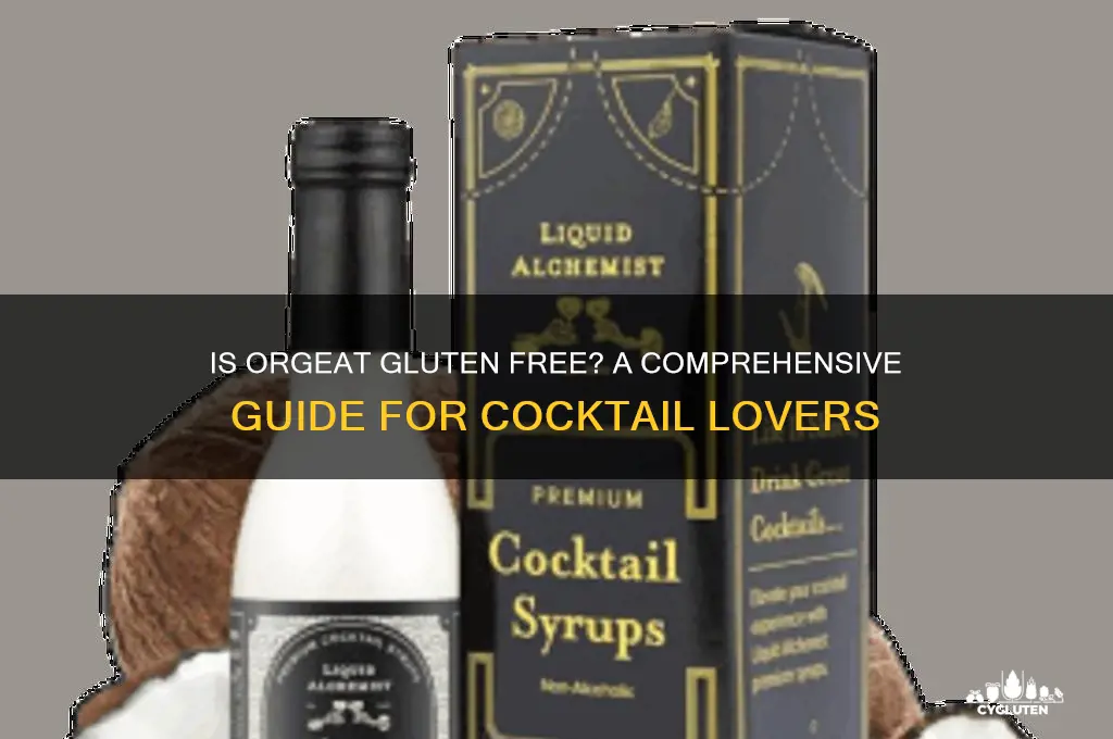 is orgeat gluten free