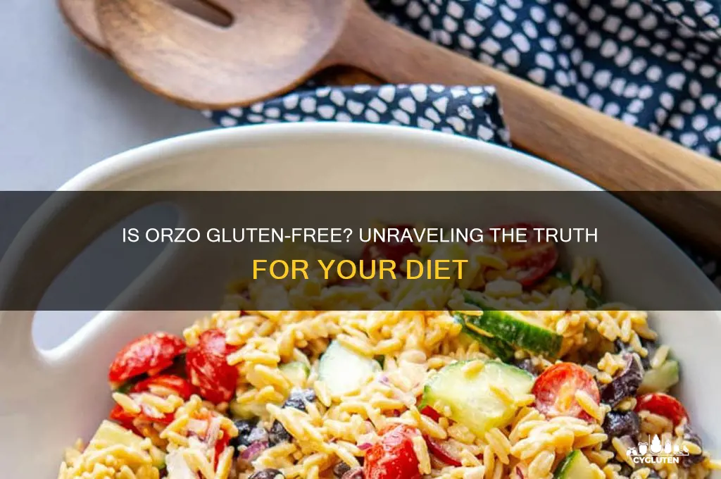 is orzo gluten fre