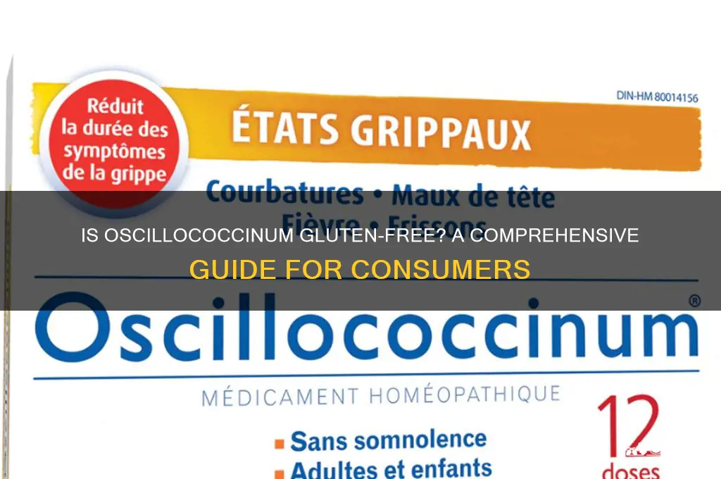 is oscillococcinum gluten free