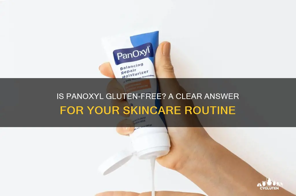 is panoxyl gluten free