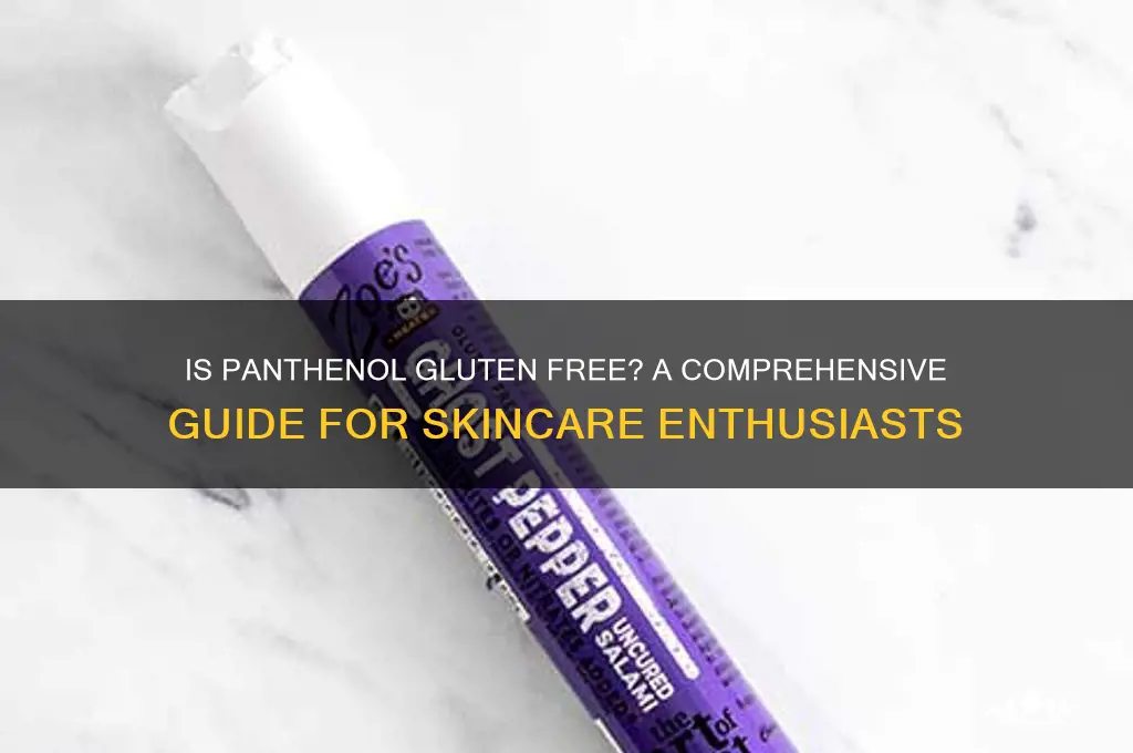 is panthenol gluten free