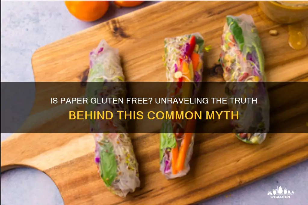 is paper gluten free