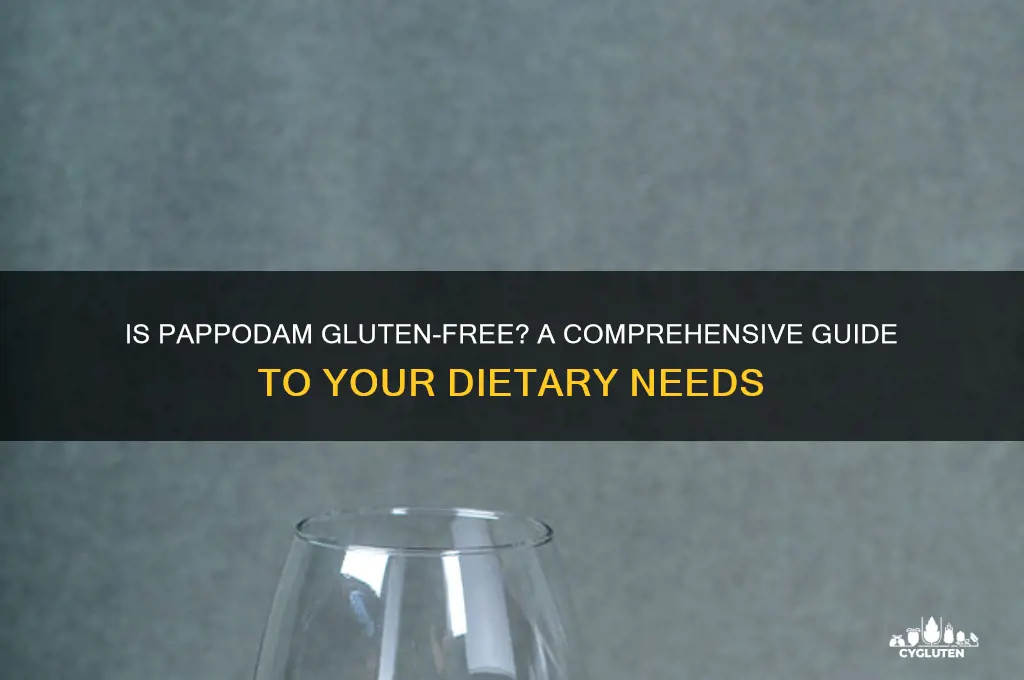 is pappodam gluten free