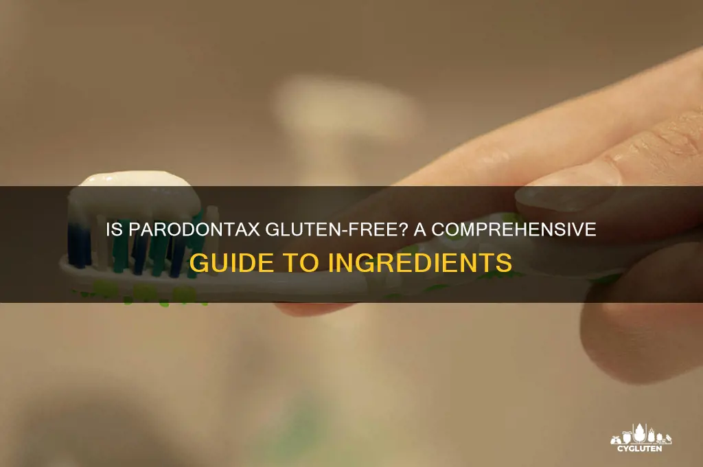 is parodontax gluten free