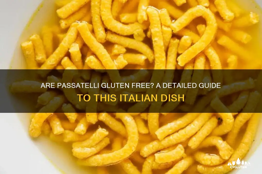 is passatelli gluten free