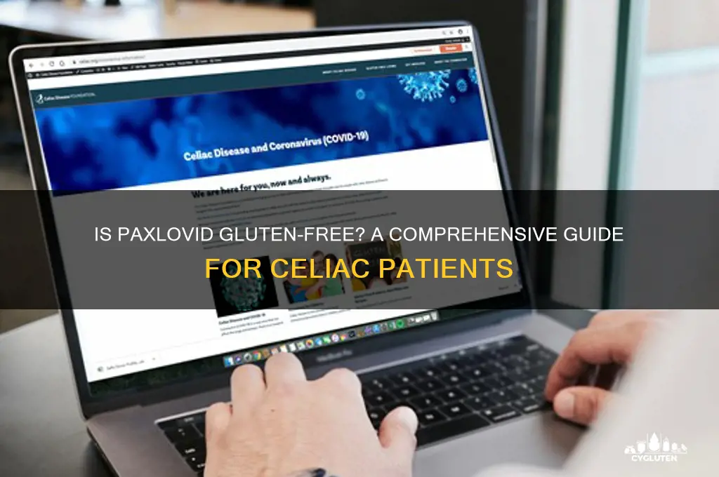 is paxlovid gluten-free