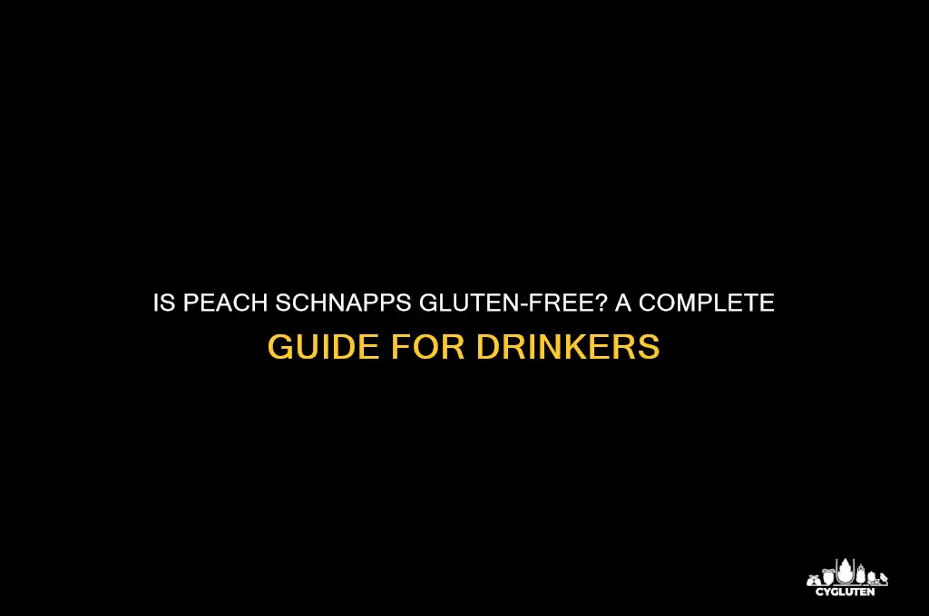 is peach schnapps gluten free