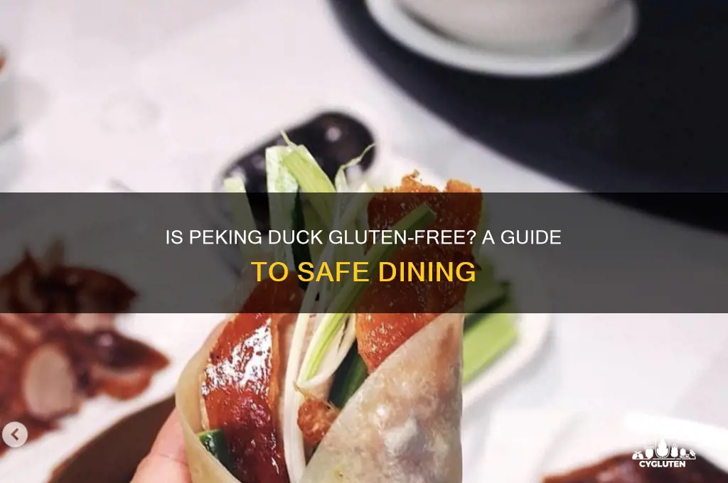 is peking duck gluten free