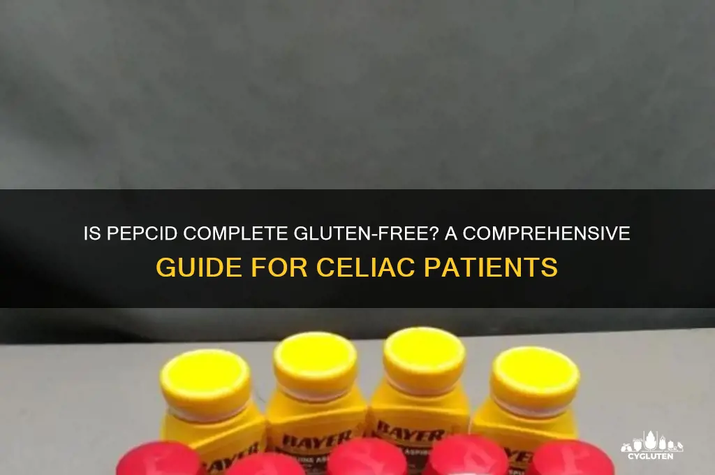 is pepcid complete gluten free