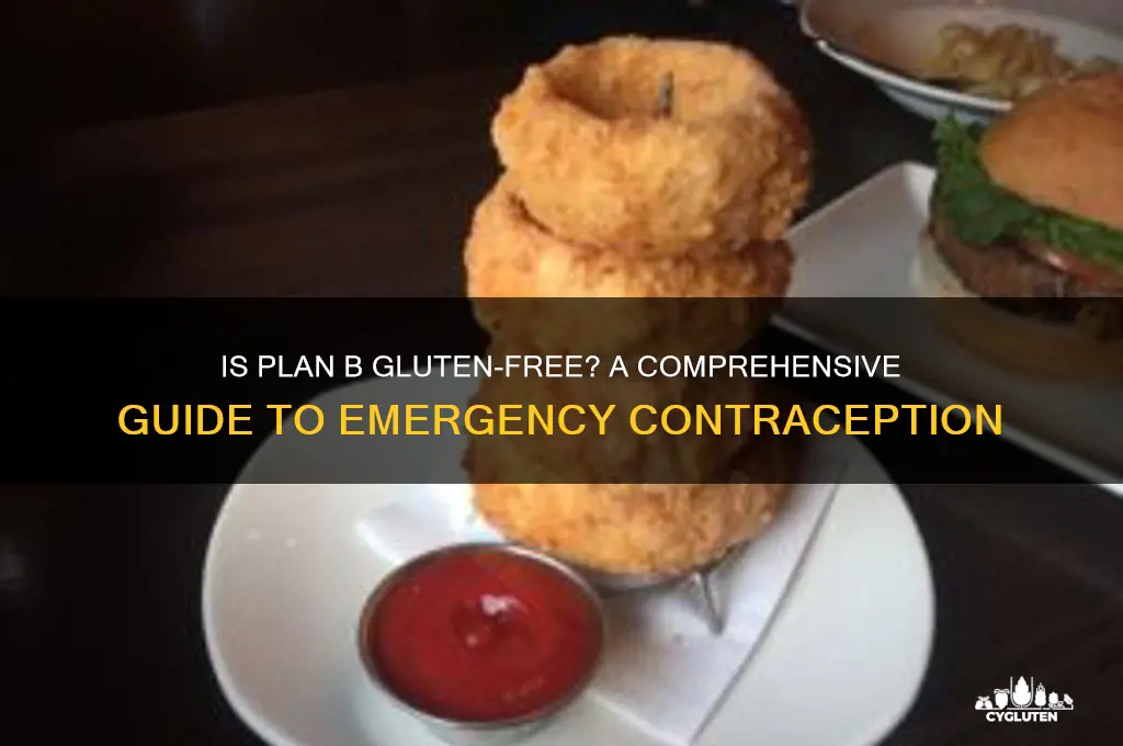 is plan b gluten free