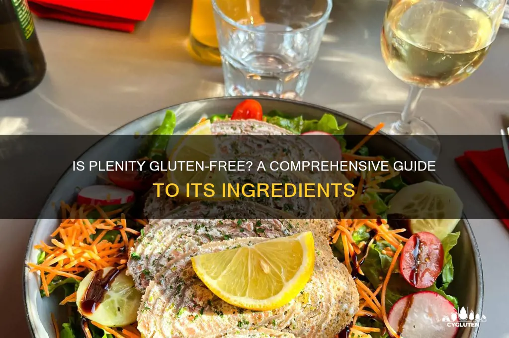 is plenity gluten free