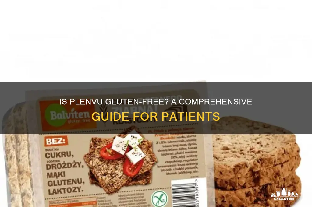 is plenvu gluten free