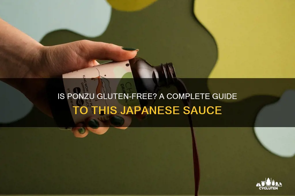 is ponzu gluten free