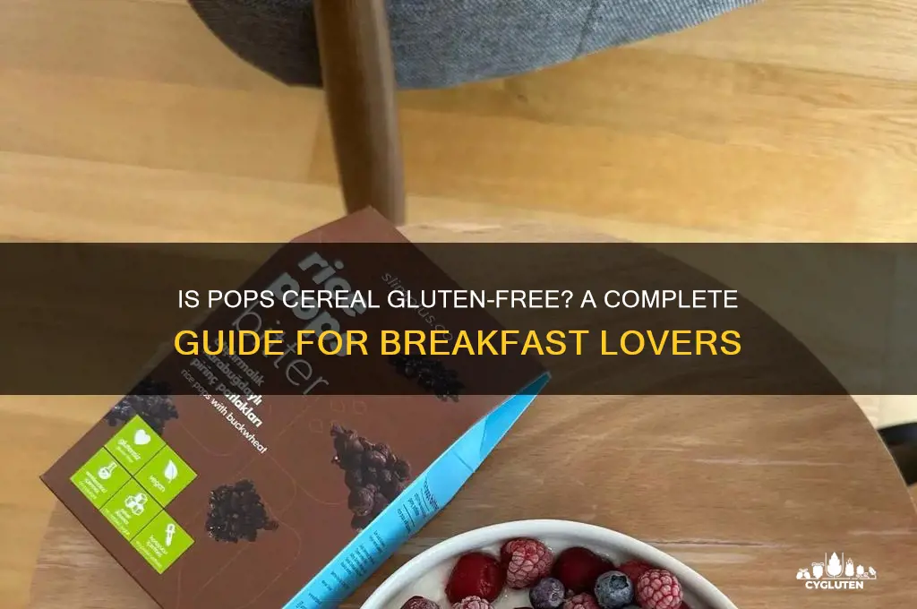 is pops cereal gluten free