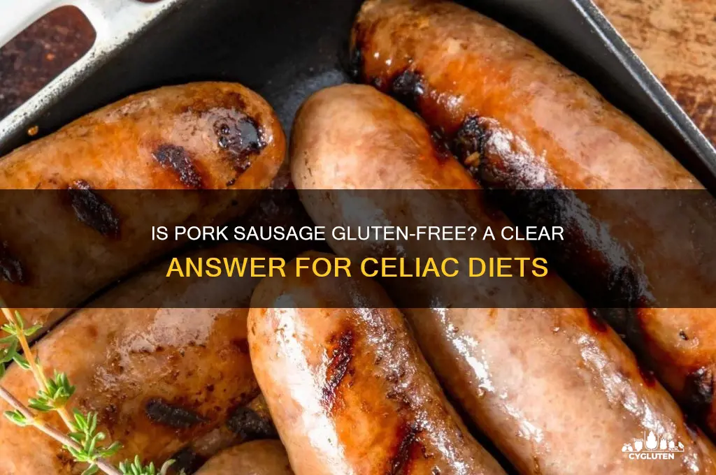 is pork sausage gluten free