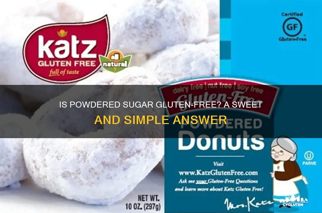 is powder sugar gluten free