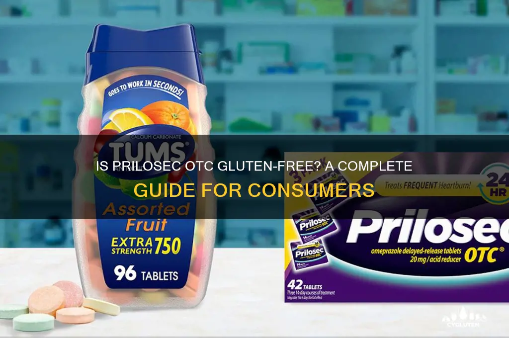 is prilosec otc gluten free
