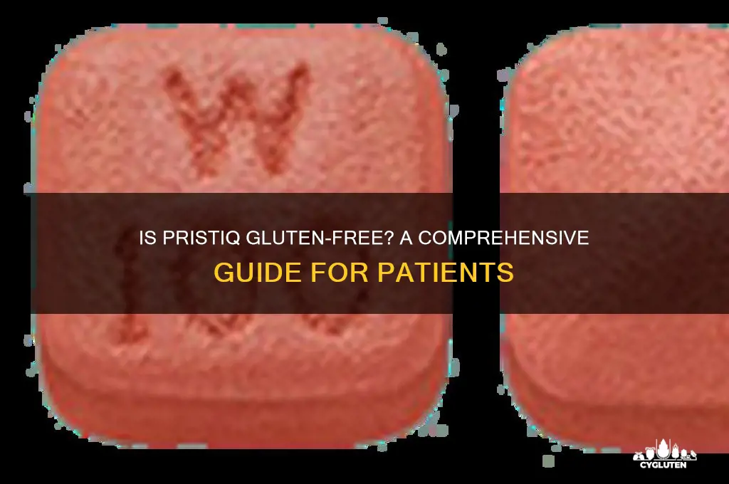 is pristiq gluten free
