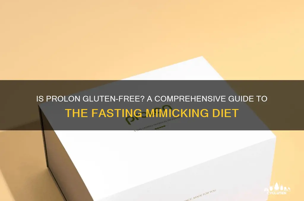 is prolon gluten free