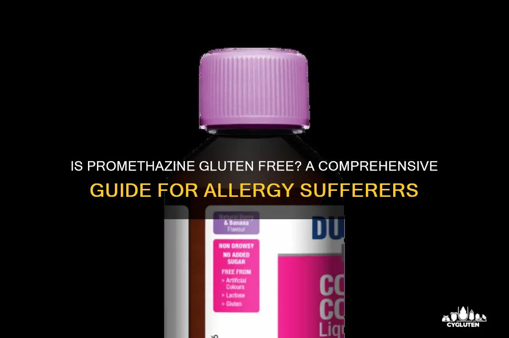 is promethazine gluten free