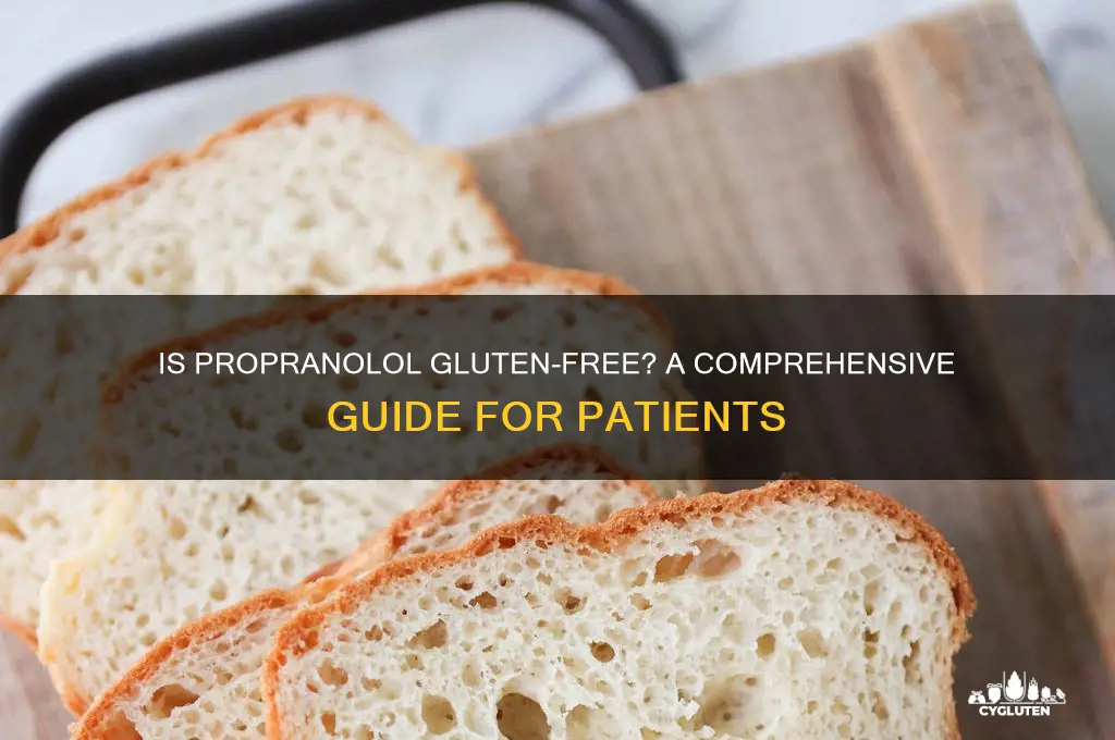 is propranolol gluten free