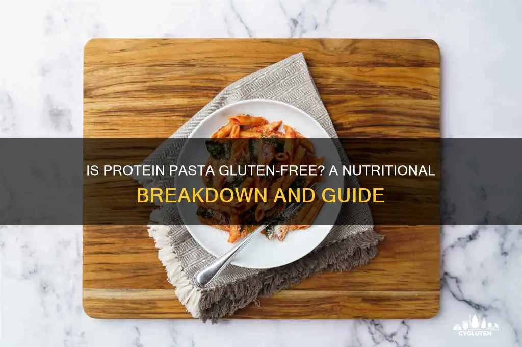 is protein pasta gluten free