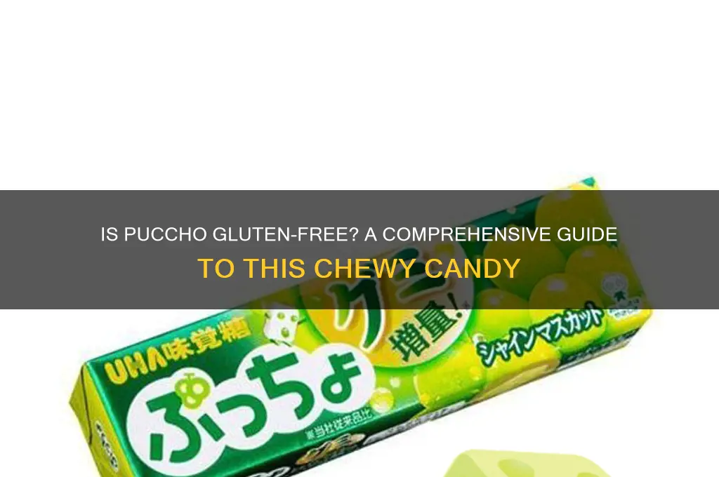 is puccho gluten free