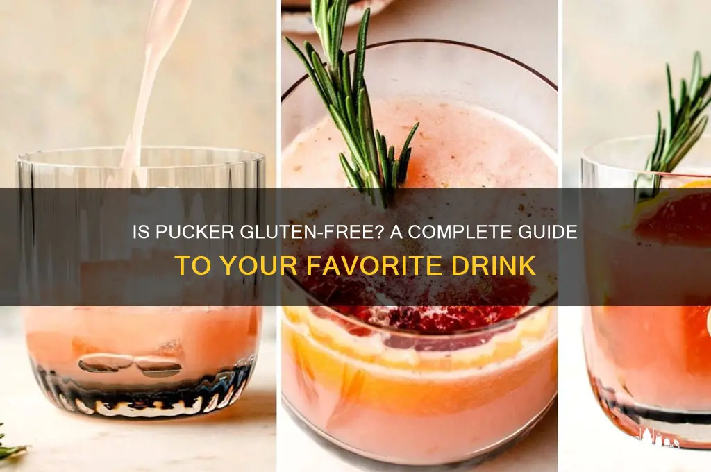 is pucker gluten free