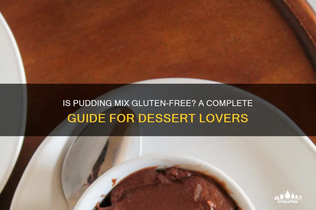 is pudding mix gluten free