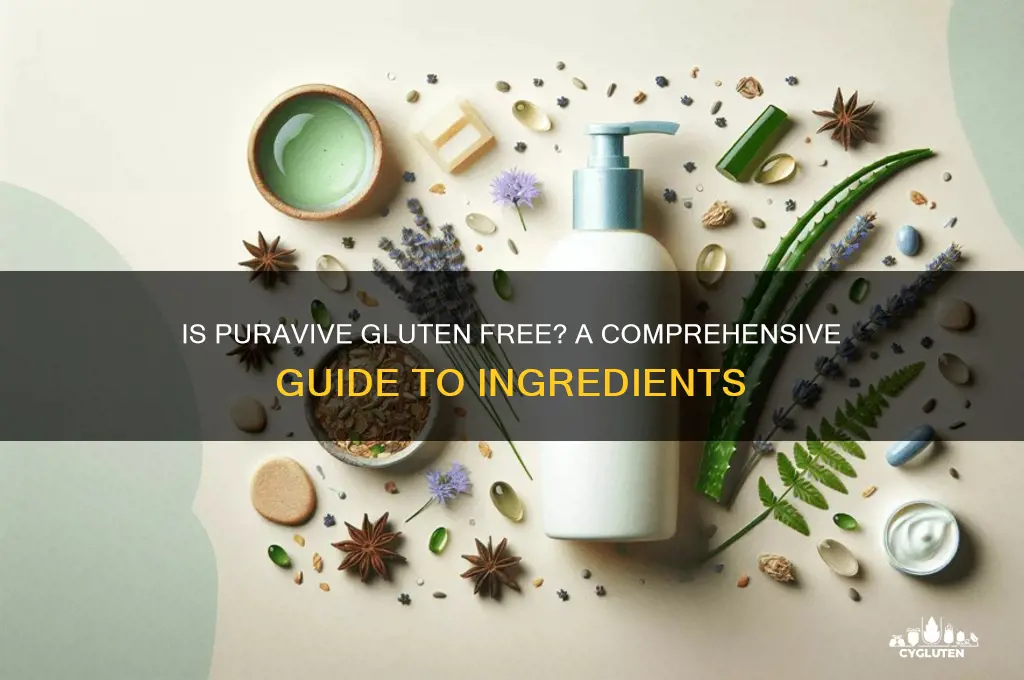 is puravive gluten free
