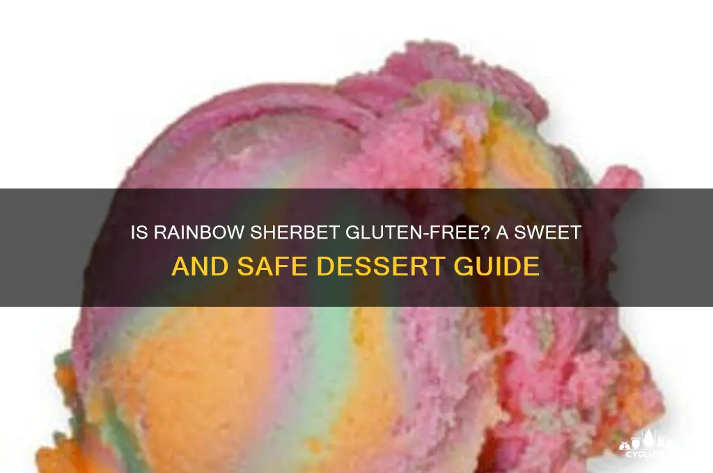 is rainbow sherbet gluten free