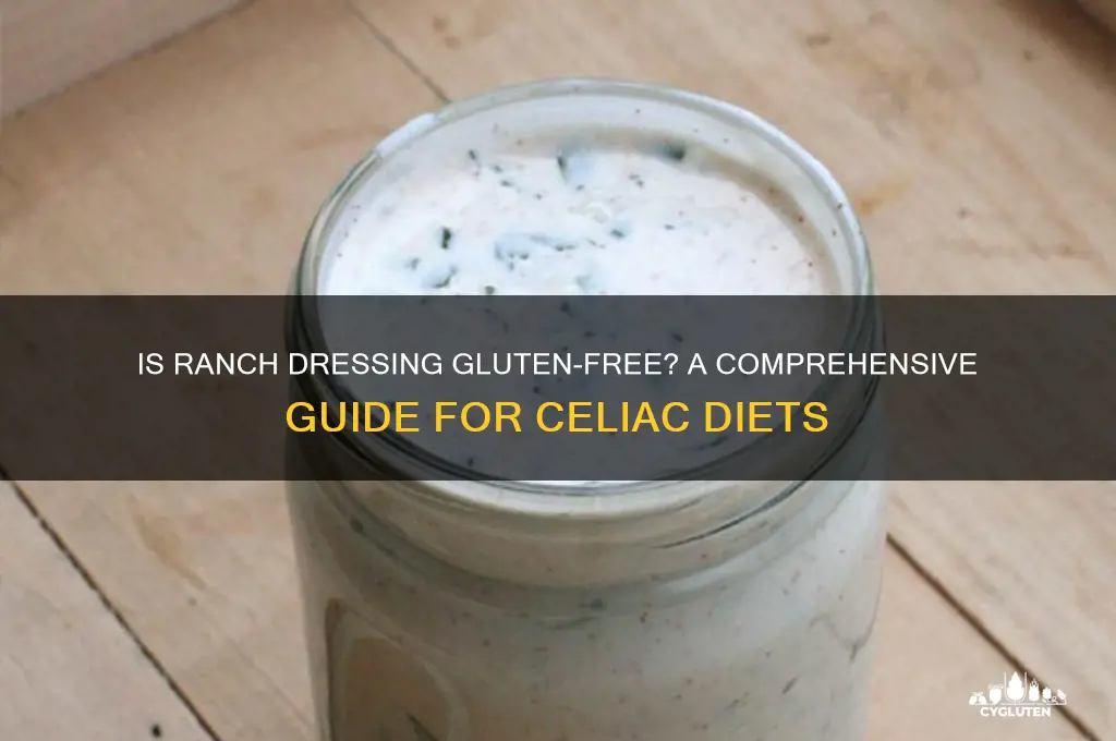 is ranch dressing gluten free