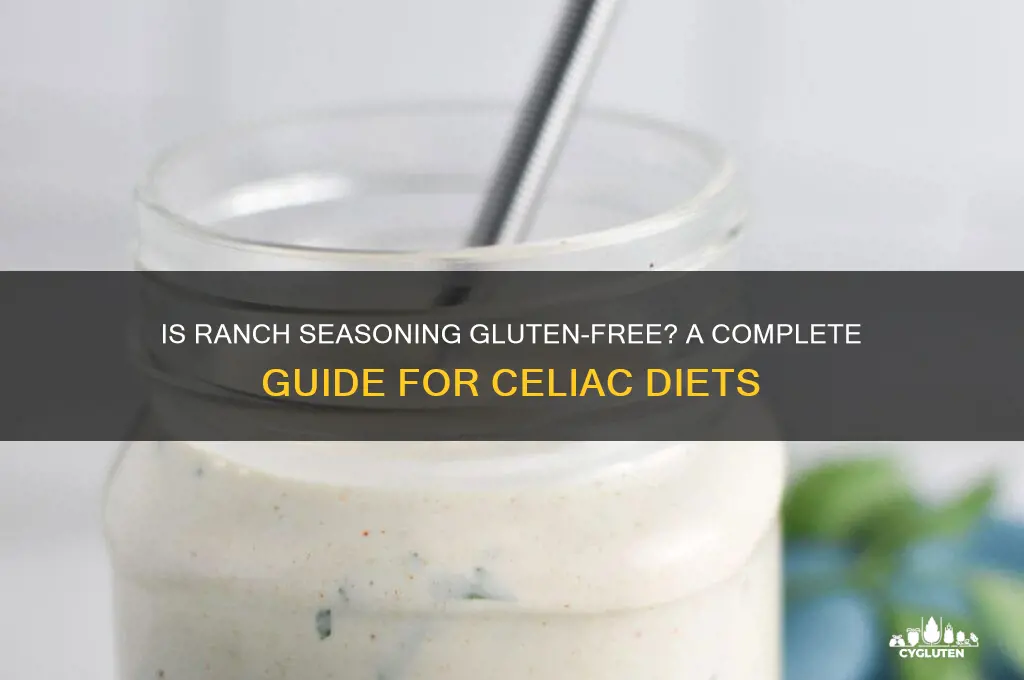 is ranch seasoning gluten free