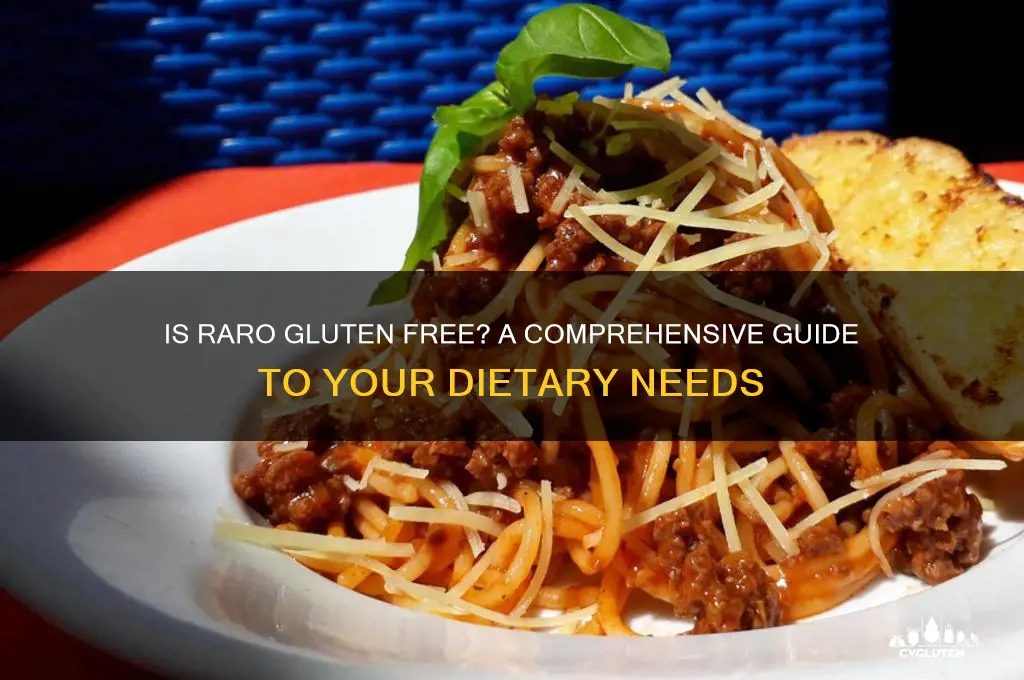 is raro gluten free