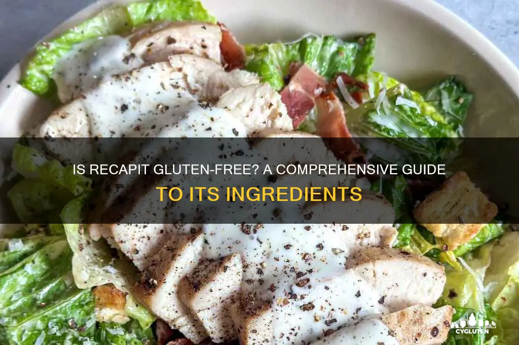is recapit gluten free