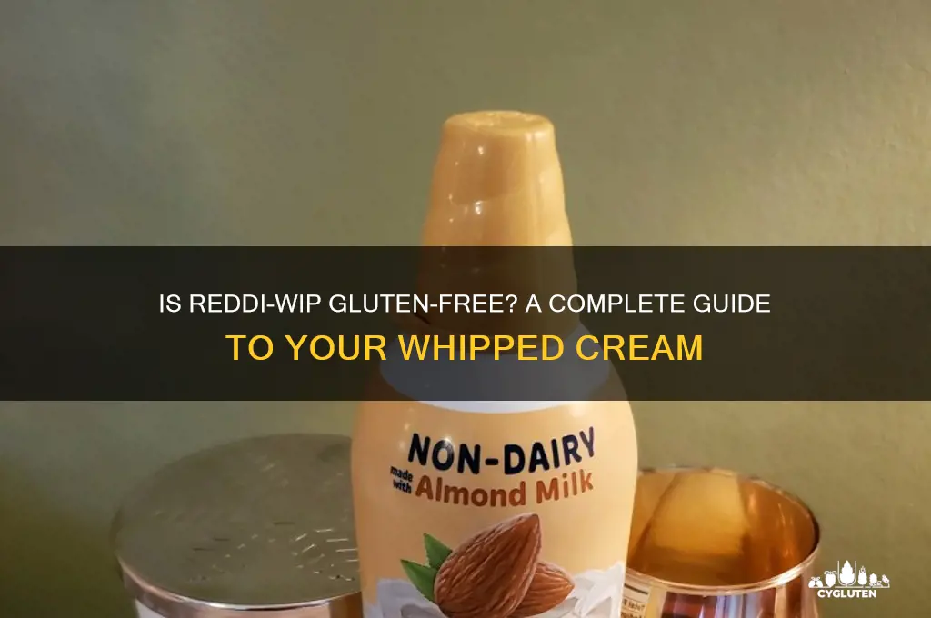 is reddi whip gluten free