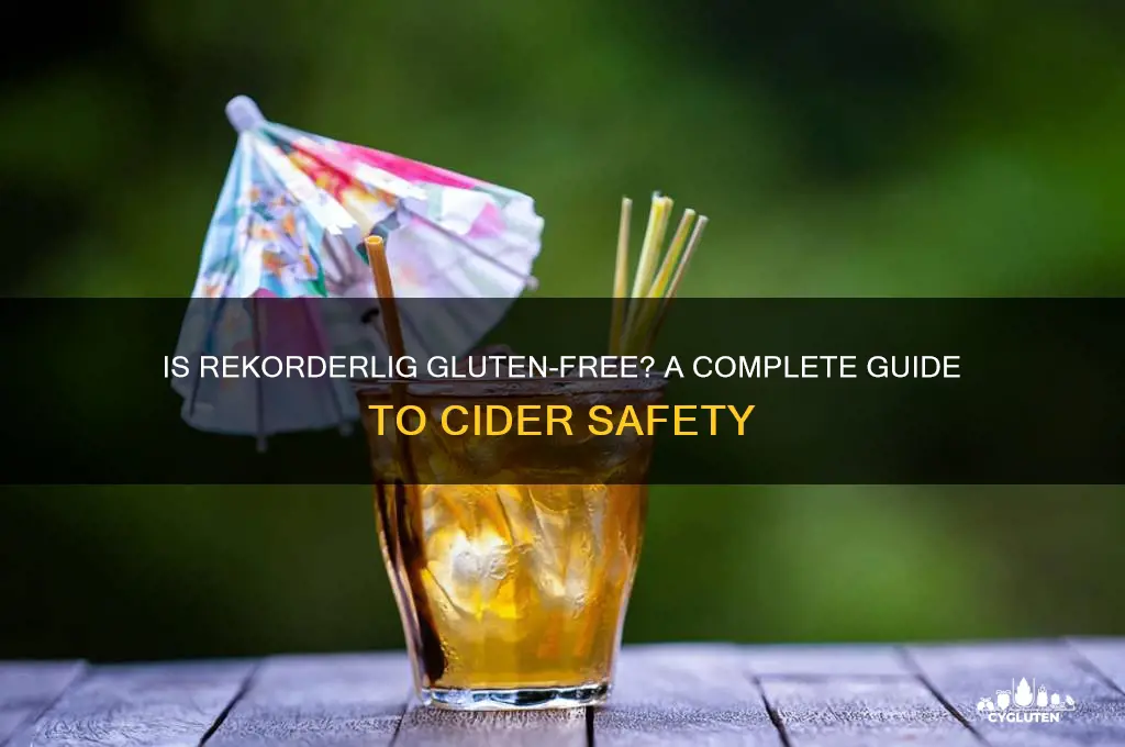 is rekorderlig gluten free