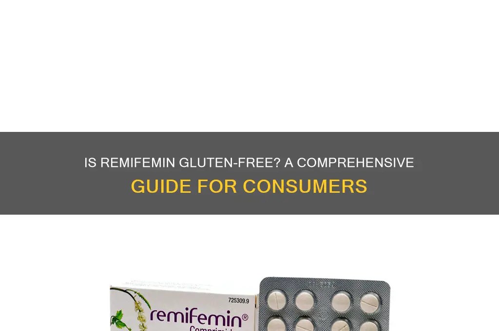 is remifemin gluten free