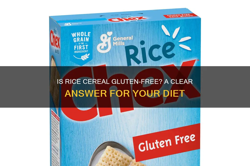 is rice cereal gluten free