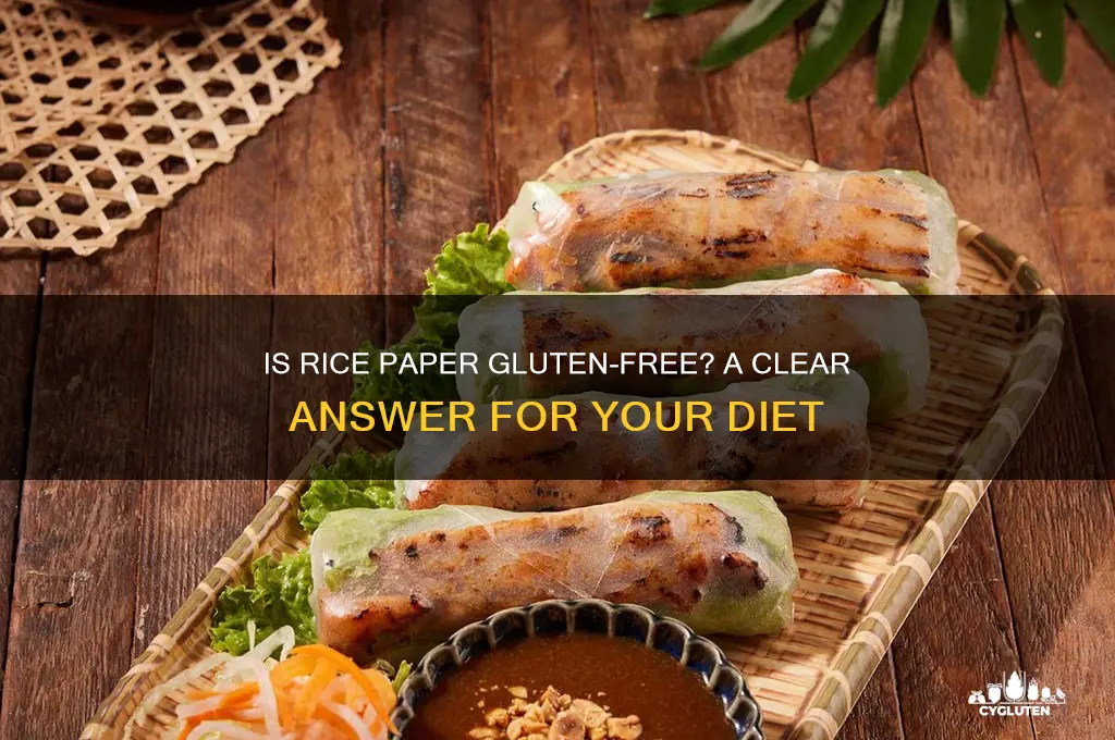 is rice paper gluten free