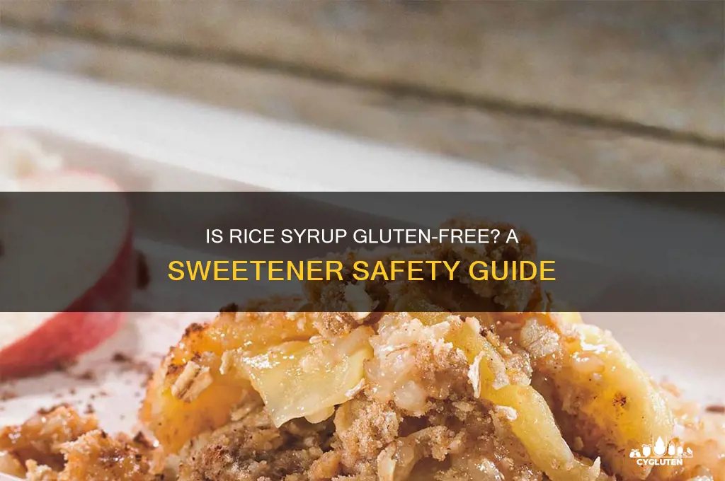 is rice syrup gluten free