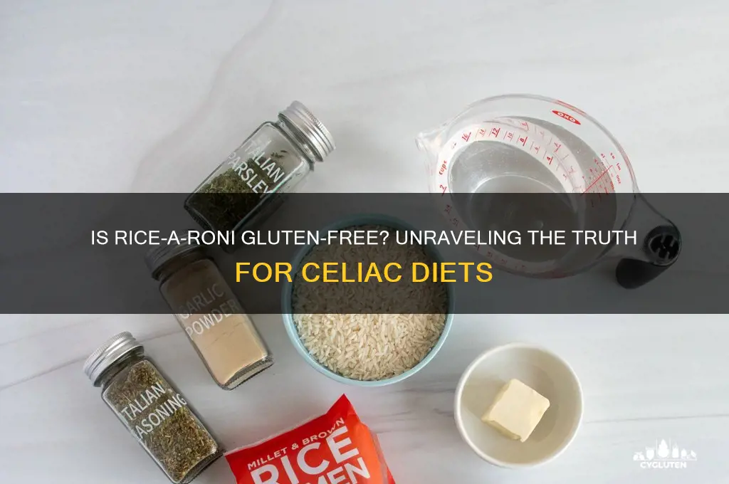is ricearoni gluten free